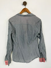 Load image into Gallery viewer, Mango Women's Cotton Check Gingham Button-Up Shirt | L UK14 | Black