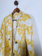 Load image into Gallery viewer, Sezane Women's Linen Floral Blazer Jacket | EU34 UK6 | Yellow