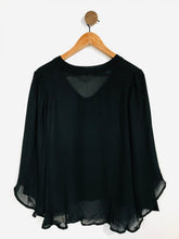 Load image into Gallery viewer, L’agence Women's Silk Sheer Blouse | M UK10-12 | Black