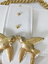 Load image into Gallery viewer, Pinko Women's Patent Buckle Up Clutch Bag | White