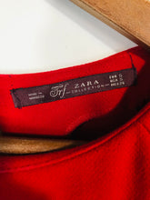 Load image into Gallery viewer, Zara Women's Knit Long Sleeve A-Line Dress | S UK8 | Red