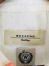 Load image into Gallery viewer, Weekend Max Mara Women's Linen Oversized Shirt Dress | UK12 | White