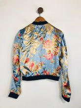 Load image into Gallery viewer, Zara Women's Floral Satin Bomber Jacket | S UK8 | Multicoloured