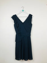 Load image into Gallery viewer, Reiss Womens Pleated Wrap Dress | UK8 | Dark Navy