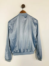 Load image into Gallery viewer, Pull & Bear Women's Satin Bomber Jacket | M UK10-12 | Blue