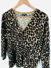 Load image into Gallery viewer, Hobbs Women's Leopard Print V-Neck Cardigan | UK16 | Multicoloured