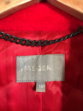 Load image into Gallery viewer, Jaeger Women's Wool Overcoat Coat | UK10 | Red