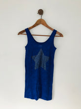 Load image into Gallery viewer, E.vil Women’s Star Embellished Vest | UK8 | Blue