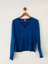 Load image into Gallery viewer, Whistles Women’s Button Up Ruffle Cardigan | UK10-12 | Blue