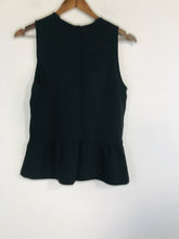 Load image into Gallery viewer, Ganni Women's Ruffle Sleeveless Tank Top | 34 | Black