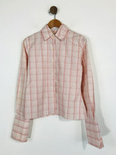 Load image into Gallery viewer, T.M. Lewin Women's Check Gingham Long Sleeve Button-Up Shirt | UK10 | Red