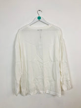 Load image into Gallery viewer, Reiss Women’s Oversized Long Sleeve Blouse | UK 14 | White