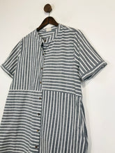Load image into Gallery viewer, Nhai May Women's Striped Midi Shift Dress | M UK10-12 | Grey