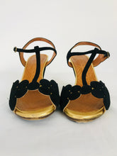 Load image into Gallery viewer, Chie Mihara Women’s Leather Heeled Sandals | 39 UK6 | Black