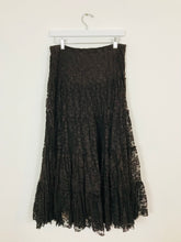 Load image into Gallery viewer, Phase Eight Womens Lace Gathered Gypsy Maxi Skirt | UK 12 | Brown