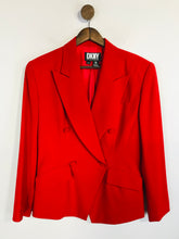 Load image into Gallery viewer, DKNY Women's Wool Smart Blazer Jacket | US8 UK12 | Red