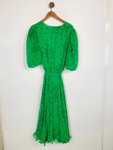 Load image into Gallery viewer, Frank Usher Women's Polka Dot Smock A-Line Dress | UK14 | Green