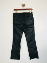 Load image into Gallery viewer, Zara Women's Faux Leather Casual Trousers | EU36 UK8 | Black