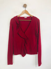 Load image into Gallery viewer, InWear Women's Cotton Ruffle Cardigan | L UK14 | Red