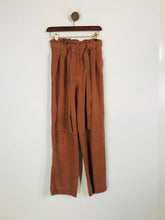 Load image into Gallery viewer, Jigsaw Women's High Waist Wide Leg Casual Trousers | UK8 | Brown