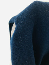Load image into Gallery viewer, Jaeger Women’s Colour Block Wool Jumper | XL UK16 | Blue Yellow