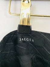Load image into Gallery viewer, Jaeger Women’s Pinstripe Flared Hem Pencil Skirt | UK14 | Black