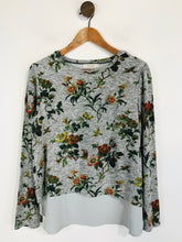 Load image into Gallery viewer, Oasis Women's Floral Jumper | M UK10-12 | Grey