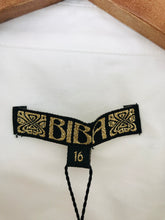 Load image into Gallery viewer, Biba Women's Loose Fit Button-Up Shirt NWT | UK16 | White