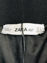 Load image into Gallery viewer, Zara Women's Wide Leg Mesh Casual Trousers | S UK8 | Black