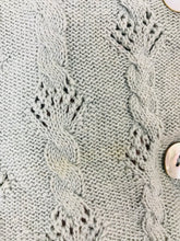 Load image into Gallery viewer, Boden Women’s Silk Knit Collared Cardigan Top | UK14 | Blue