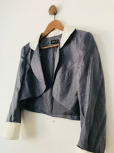 Load image into Gallery viewer, Gold Women's Bolero Blazer Jacket | UK14 | Grey