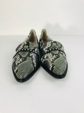 Load image into Gallery viewer, Russell & Bromley Women's Snakeskin Slip-on Loafers | 39 UK6 | Multicoloured