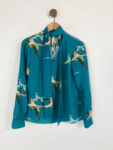 Load image into Gallery viewer, Ted Baker Women's V-Neck Blouse | M UK10-12 | Blue