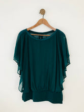 Load image into Gallery viewer, Coast Women's Bat Wing Sleeve Sheer Blouse | UK18 | Green