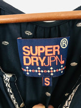 Load image into Gallery viewer, SuperDry Women’s Polka-Dot Tunic Top Blouse | S UK8 | Navy Blue