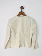 Load image into Gallery viewer, Phase Eight Women’s Silk Linen Blazer Jacket Cardigan | UK8 | Cream