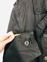 Load image into Gallery viewer, Ted Baker Men's Cotton Military Jacket | 4 L 40 | Black