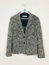 Load image into Gallery viewer, Gerard Darel Women’s Woven Tweed Blazer | 42 UK 14 | Blue