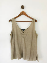 Load image into Gallery viewer, East Women’s Linen Blend Tank Top | UK16 | Brown