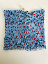 Load image into Gallery viewer, Urban Outfitters Women's Floral Bandeau Tank Top | XS UK6-8 | Blue