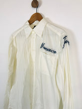 Load image into Gallery viewer, Versace Jeans Men's Cotton Embroidered Button-Up Shirt | L | White