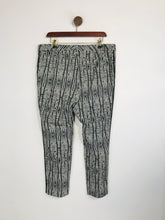 Load image into Gallery viewer, Jaeger Women's Cotton Slim Casual Trousers | UK14 | Multicoloured