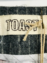 Load image into Gallery viewer, Toast Women's Wool Striped Smart Trousers With Tags | UK10 | Grey