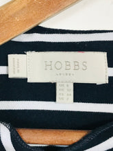 Load image into Gallery viewer, Hobbs Women's Striped Long Sleeve A-Line Dress | UK6 | Blue