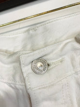 Load image into Gallery viewer, Levi’s Women's Distressed 501 Hot Pants Shorts | S UK8 | White