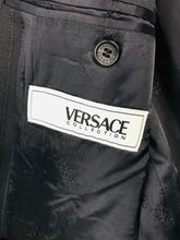 Load image into Gallery viewer, Versace Men's Wool Striped Blazer Jacket | 48 | Blue