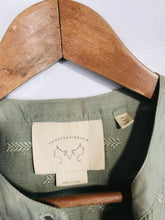 Load image into Gallery viewer, Anthropologie Vannessa Virginia Women's Embroidered Sleeveless Blouse Top | UK4 | Green