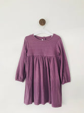 Load image into Gallery viewer, The Little White Company Kid’s Ribbed Dress | 2-3 Years | Purple