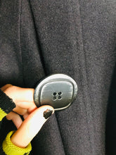 Load image into Gallery viewer, Saint James Women's Wool Poncho Overcoat Jacket | L UK14 | Blue