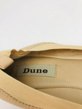 Load image into Gallery viewer, Dune Women's Leather Slip On Flats Shoes | EU37 UK4 | Beige